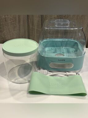 Luvele Pure Plus Yogurt Maker 2.1qt 2L Glass Container LPPYM300WUSA Clean Tested